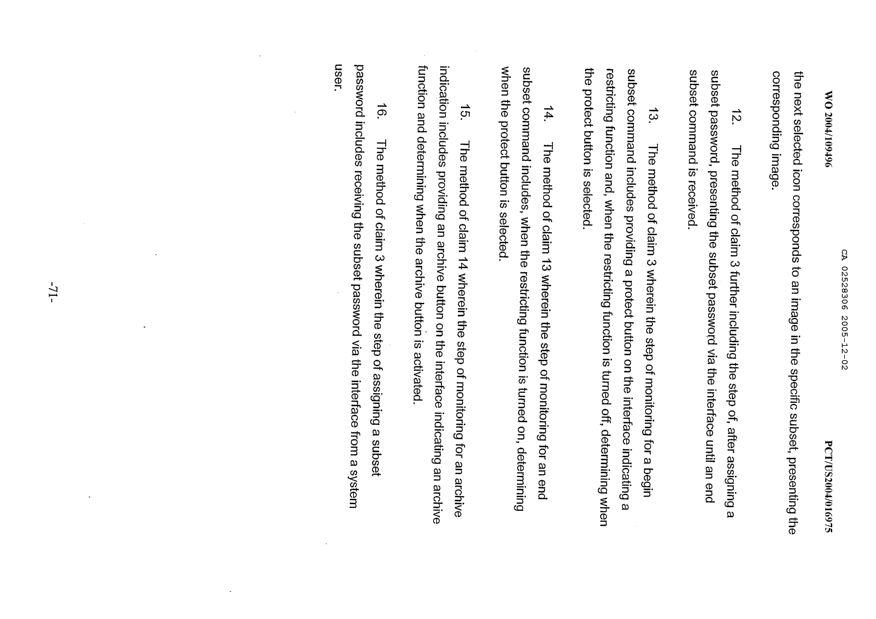Document de brevet canadien 2528306. Revendications 20041202. Image 3 de 32