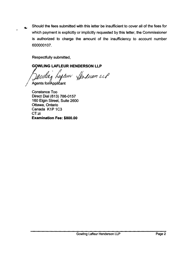 Document de brevet canadien 2529363. Poursuite-Amendment 20090219. Image 2 de 2