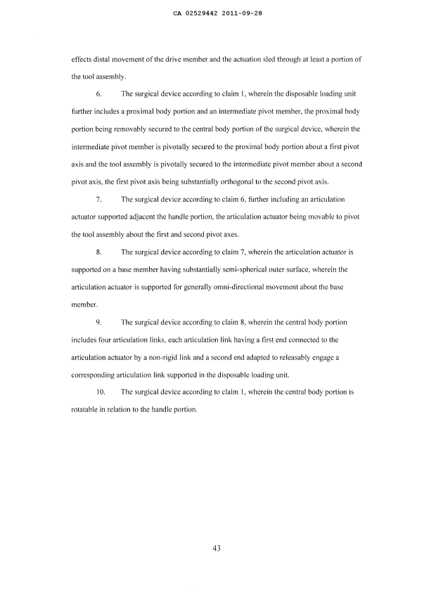 Document de brevet canadien 2529442. Poursuite-Amendment 20101228. Image 6 de 6