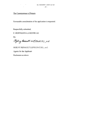 Document de brevet canadien 2529657. Poursuite-Amendment 20041215. Image 2 de 5