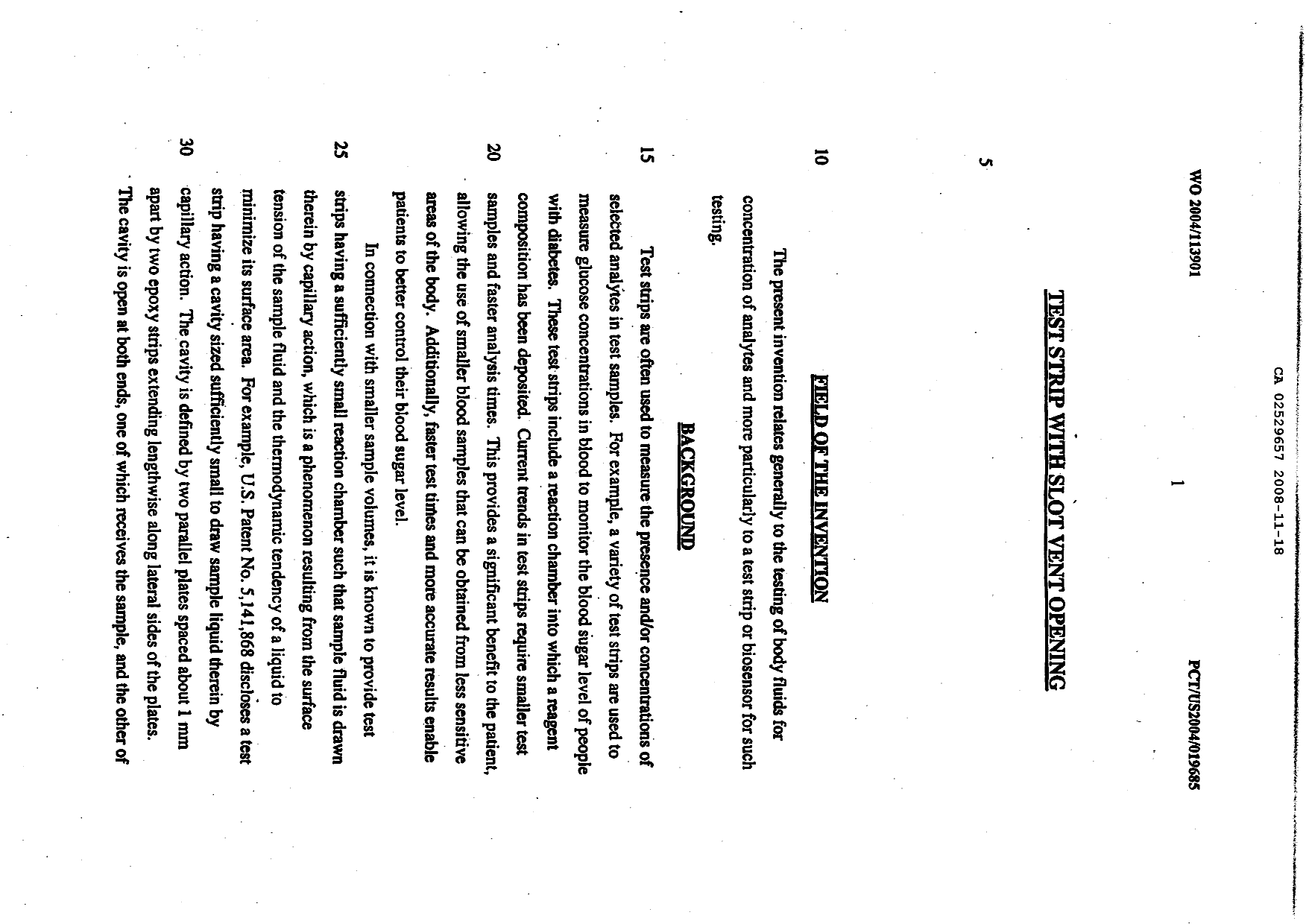 Document de brevet canadien 2529657. Description 20071218. Image 1 de 52