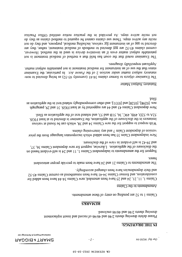 Canadian Patent Document 2530234. Prosecution-Amendment 20111210. Image 2 of 29