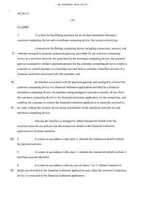 Document de brevet canadien 2530653. Revendications 20121227. Image 1 de 5
