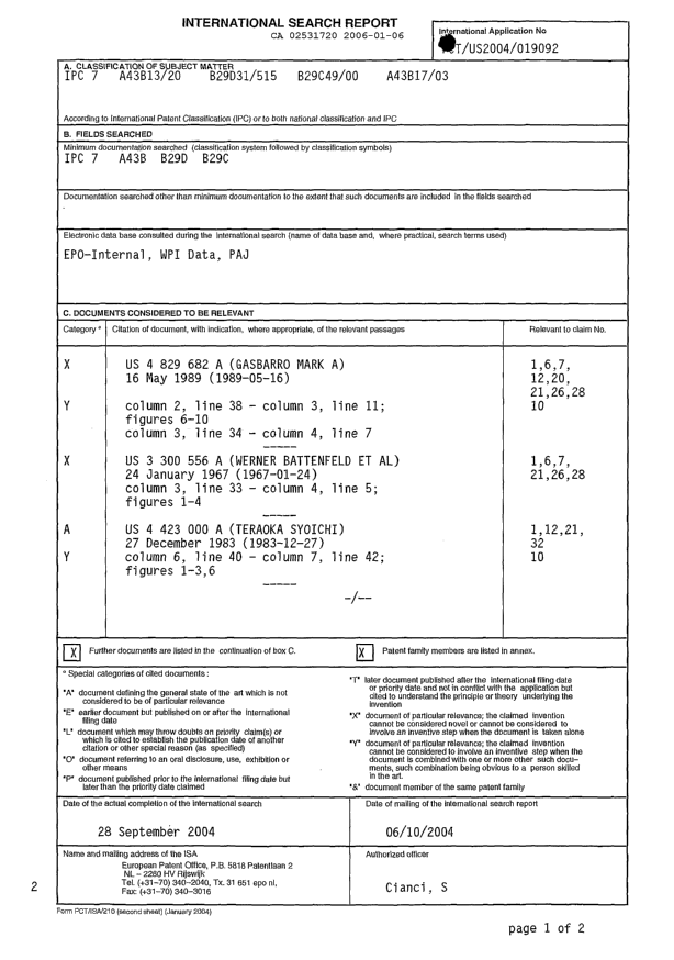 Document de brevet canadien 2531720. PCT 20060106. Image 1 de 3