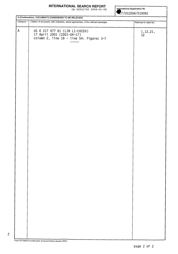 Document de brevet canadien 2531720. PCT 20060106. Image 2 de 3