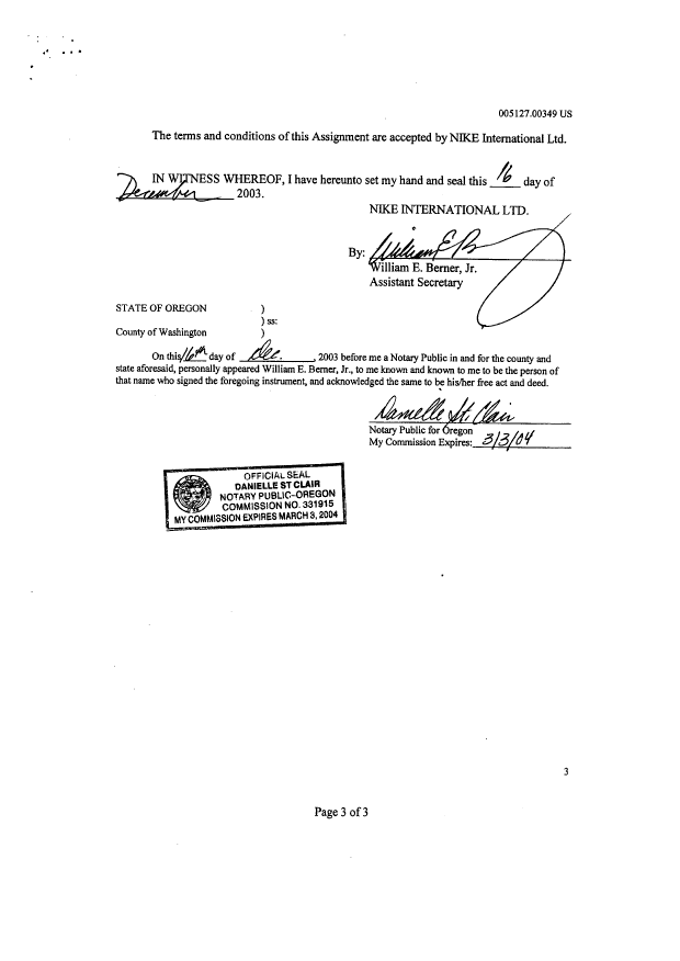 Document de brevet canadien 2531720. Cession 20060329. Image 16 de 16