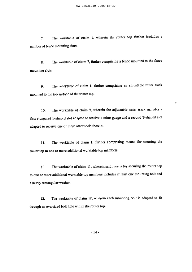 Document de brevet canadien 2531910. Revendications 20051230. Image 2 de 3