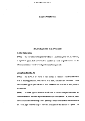 Document de brevet canadien 2532106. Description 20080502. Image 1 de 38