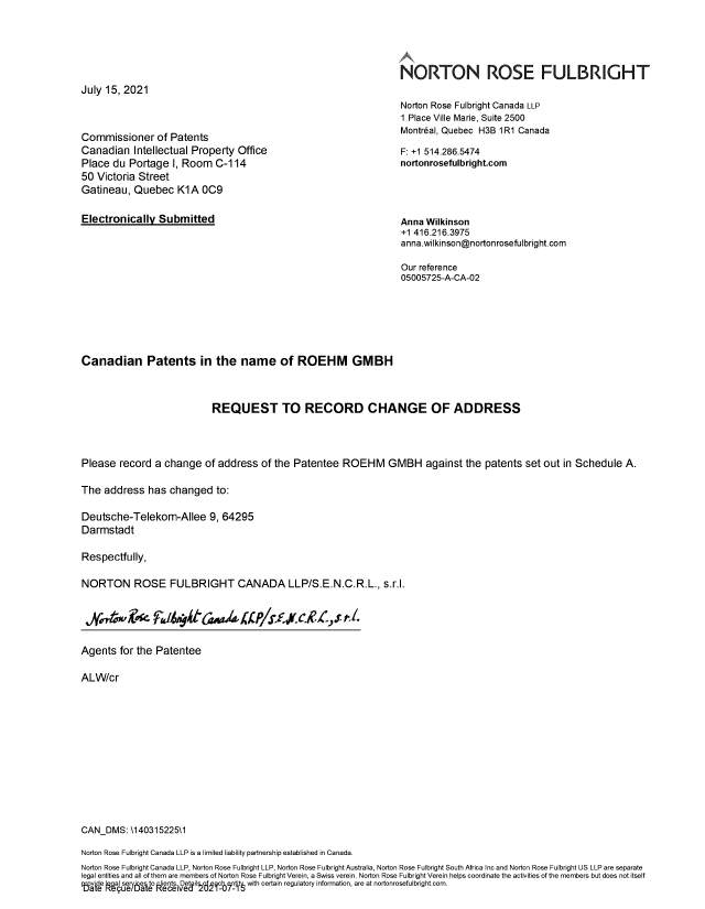Canadian Patent Document 2534385. Correspondence Related to Formalities 20210715. Image 4 of 5