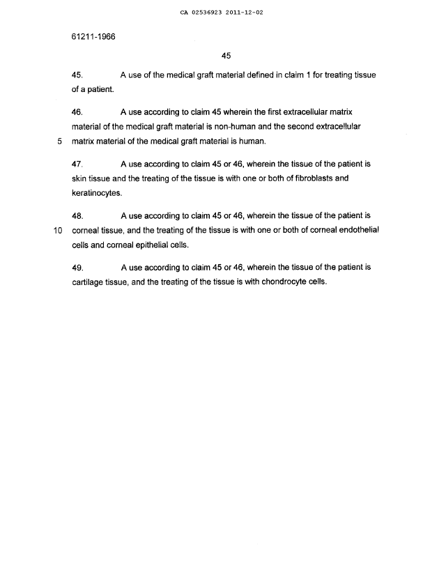 Document de brevet canadien 2536923. Correspondance de la poursuite 20111202. Image 27 de 27