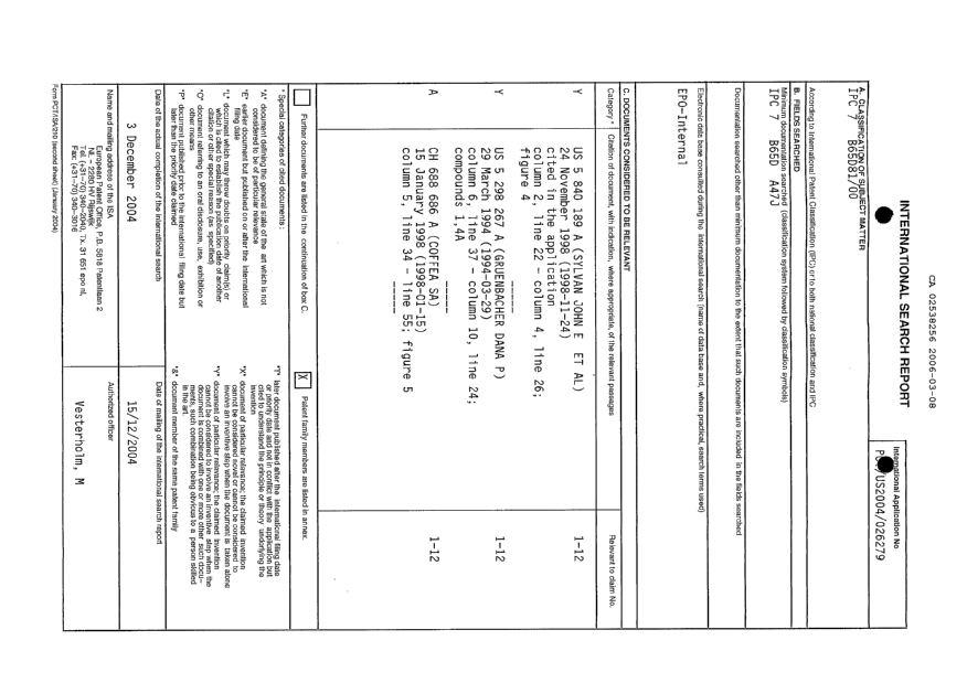 Document de brevet canadien 2538256. PCT 20051208. Image 2 de 3