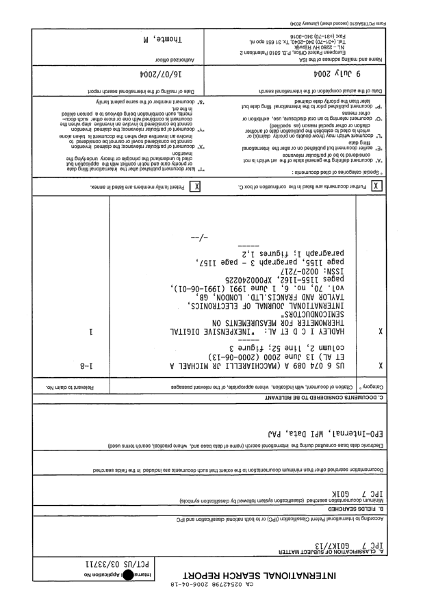 Canadian Patent Document 2542798. PCT 20060418. Image 1 of 3