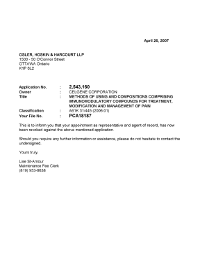 Canadian Patent Document 2543160. Correspondence 20070426. Image 1 of 1