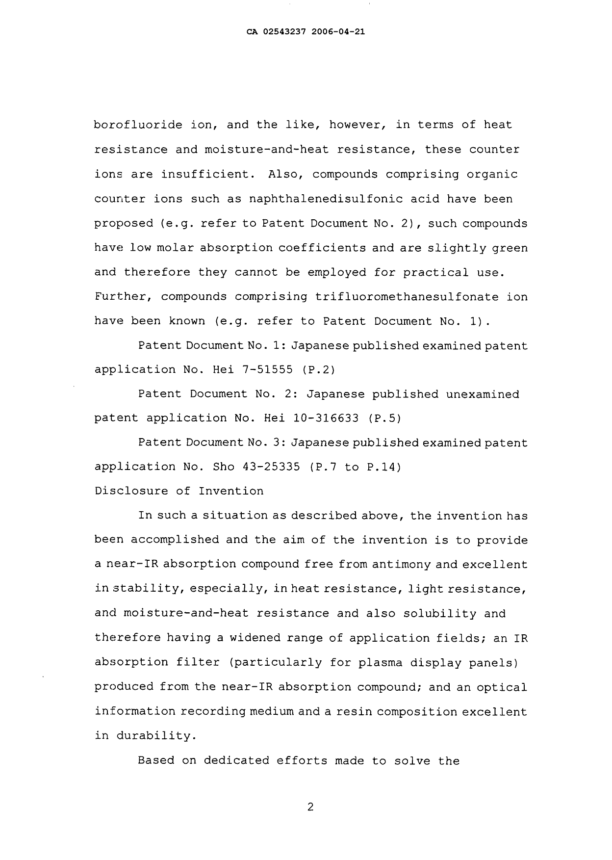 Canadian Patent Document 2543237. Description 20060421. Image 2 of 49