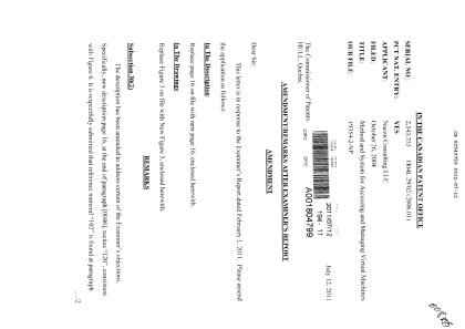 Document de brevet canadien 2543753. Poursuite-Amendment 20101212. Image 1 de 4