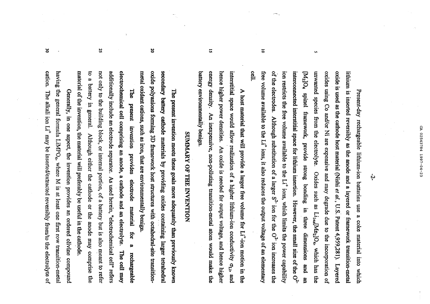 Canadian Patent Document 2543784. Description 20100923. Image 2 of 23