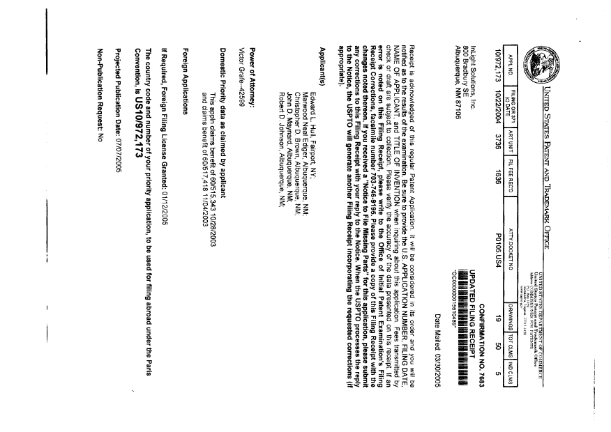 Canadian Patent Document 2544204. Assignment 20070330. Image 6 of 6