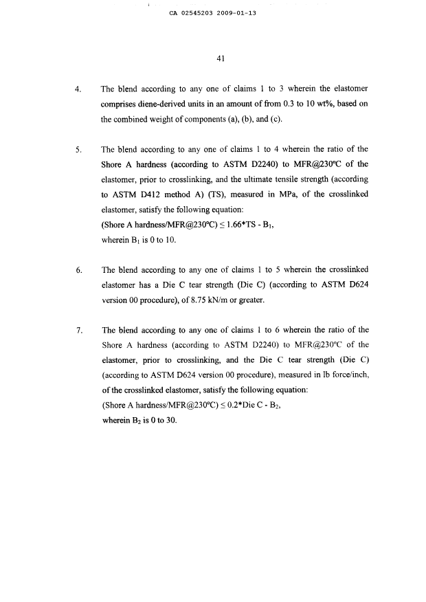 Document de brevet canadien 2545203. Revendications 20090113. Image 2 de 2