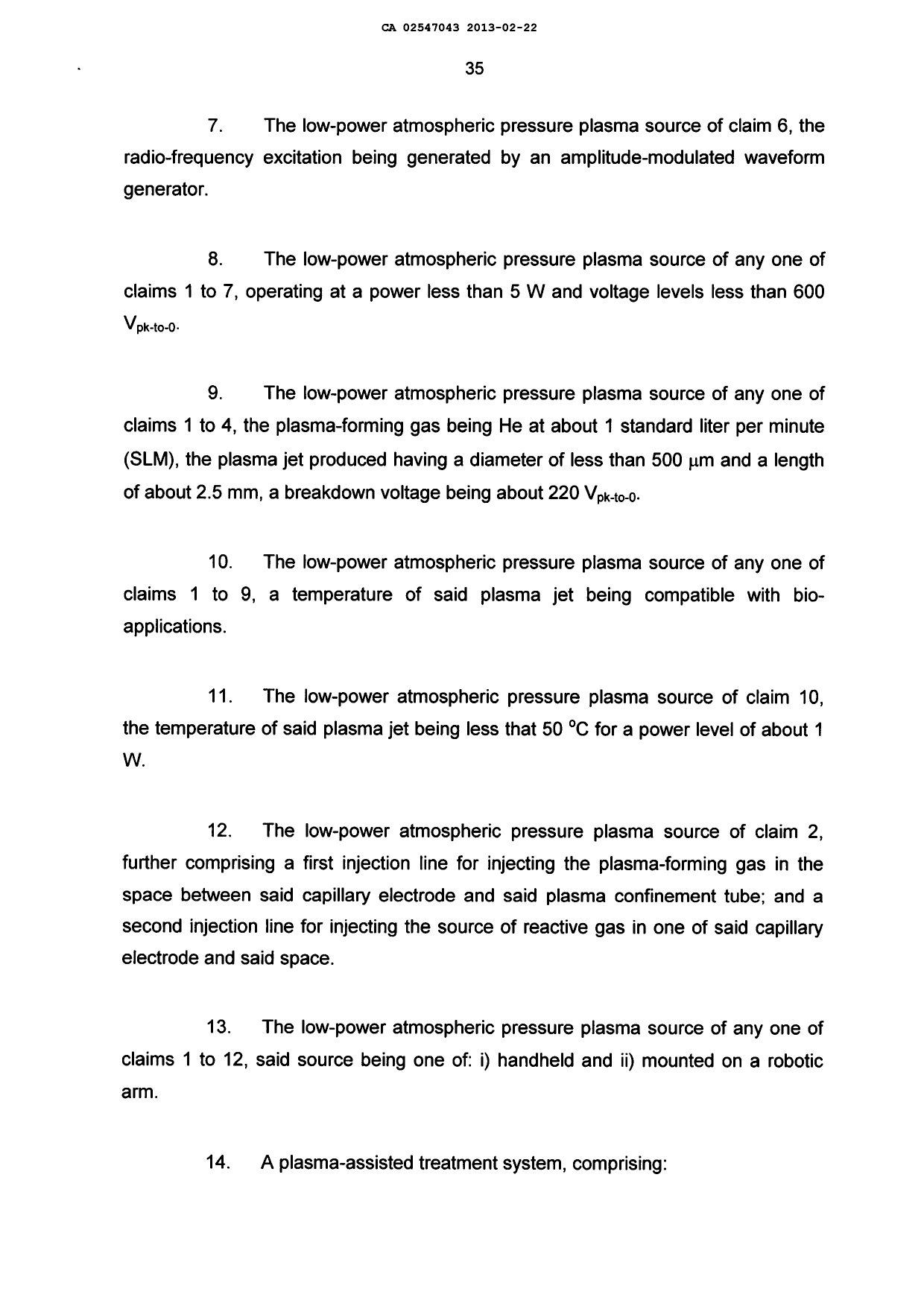 Document de brevet canadien 2547043. Poursuite-Amendment 20121222. Image 7 de 8