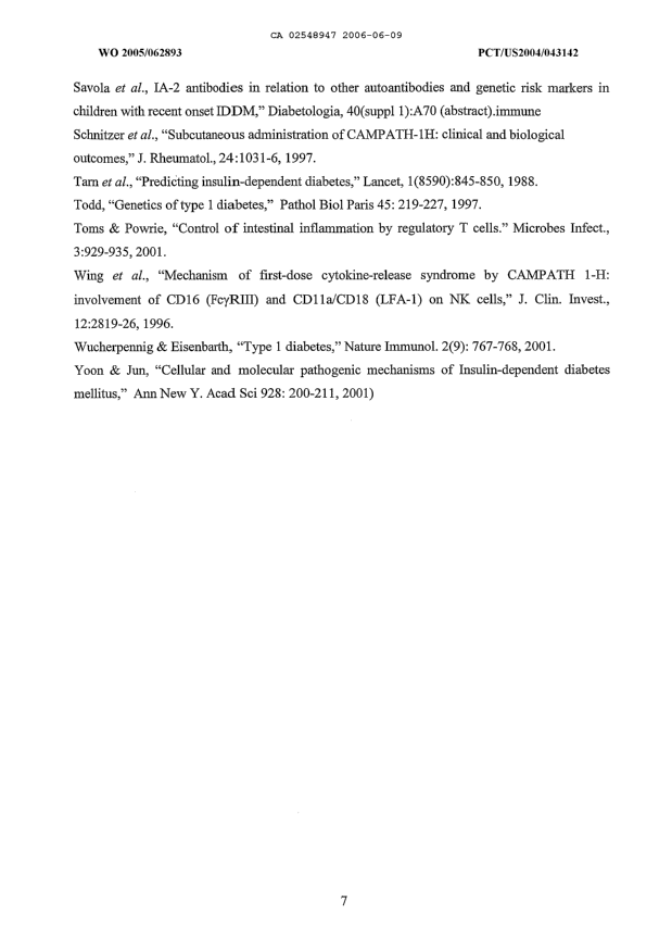 Document de brevet canadien 2548947. Description 20060609. Image 7 de 7
