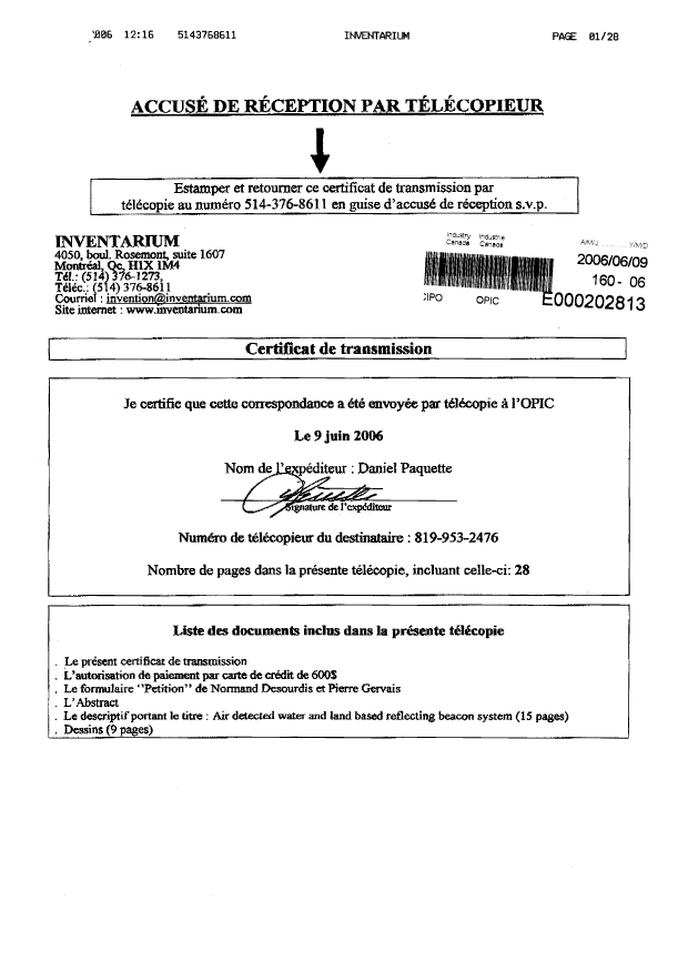 Canadian Patent Document 2549352. Assignment 20060609. Image 3 of 3
