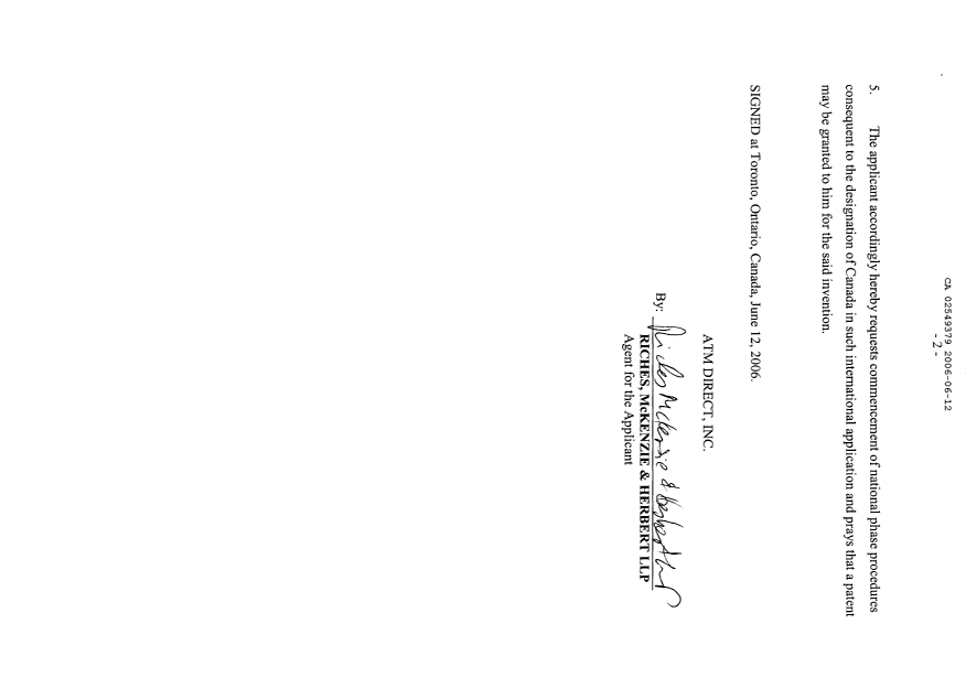 Canadian Patent Document 2549379. Assignment 20060612. Image 4 of 4