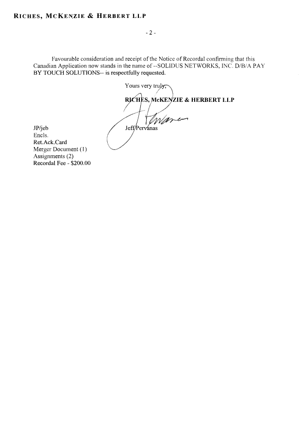 Document de brevet canadien 2549379. Cession 20061107. Image 2 de 19