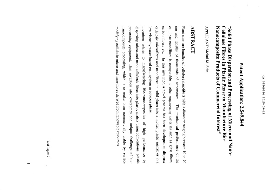 Document de brevet canadien 2549844. Abrégé 20141214. Image 1 de 1