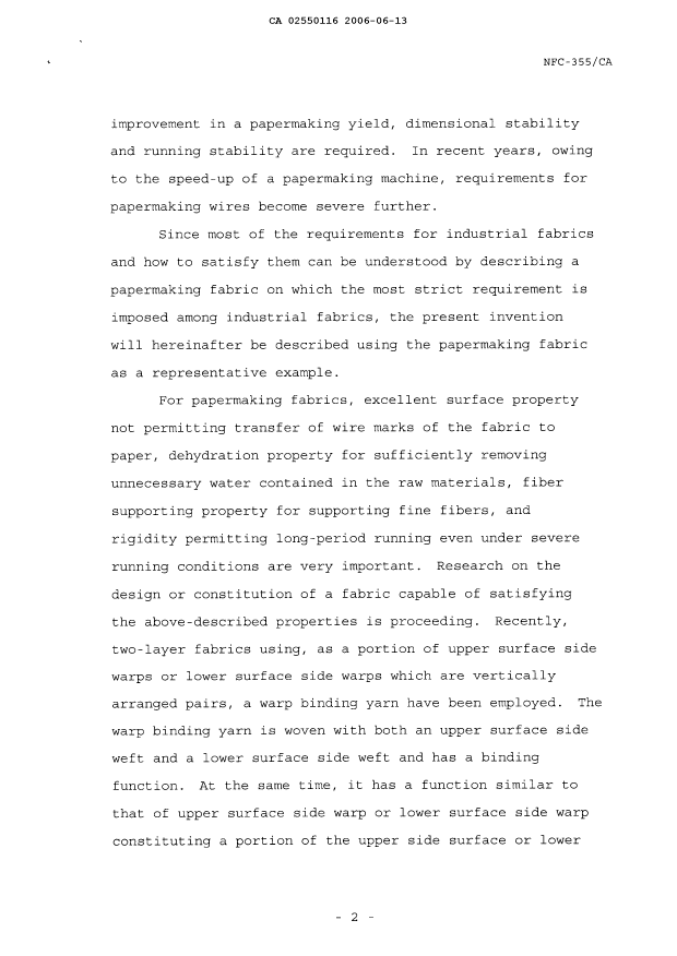 Canadian Patent Document 2550116. Description 20060613. Image 2 of 62