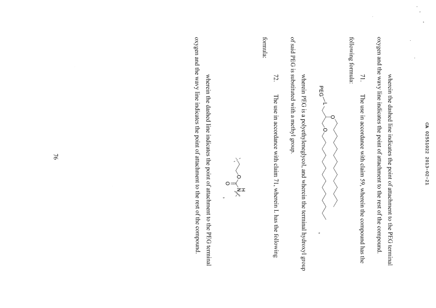 Document de brevet canadien 2551022. Revendications 20121221. Image 11 de 11