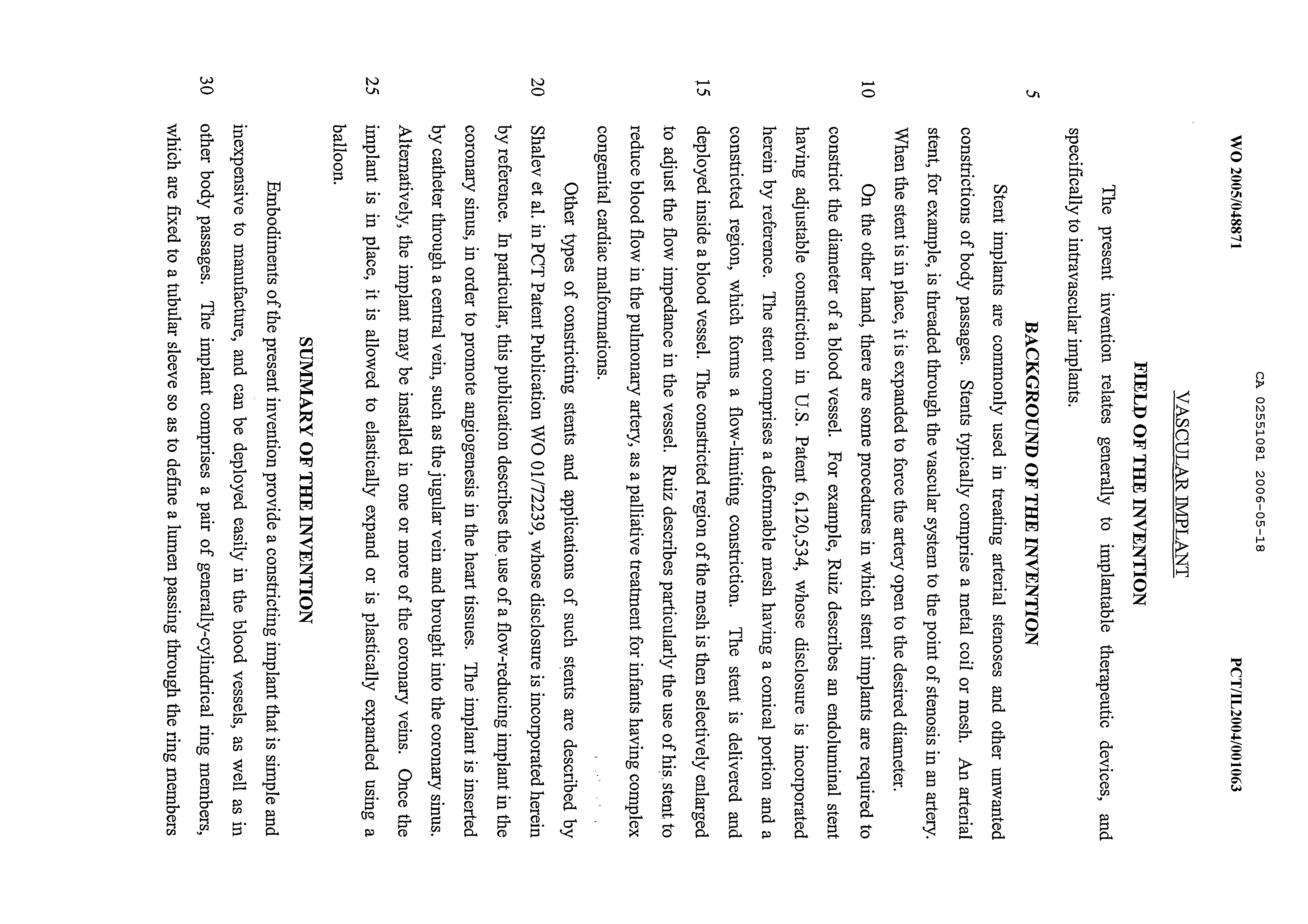Canadian Patent Document 2551081. Description 20060518. Image 1 of 14