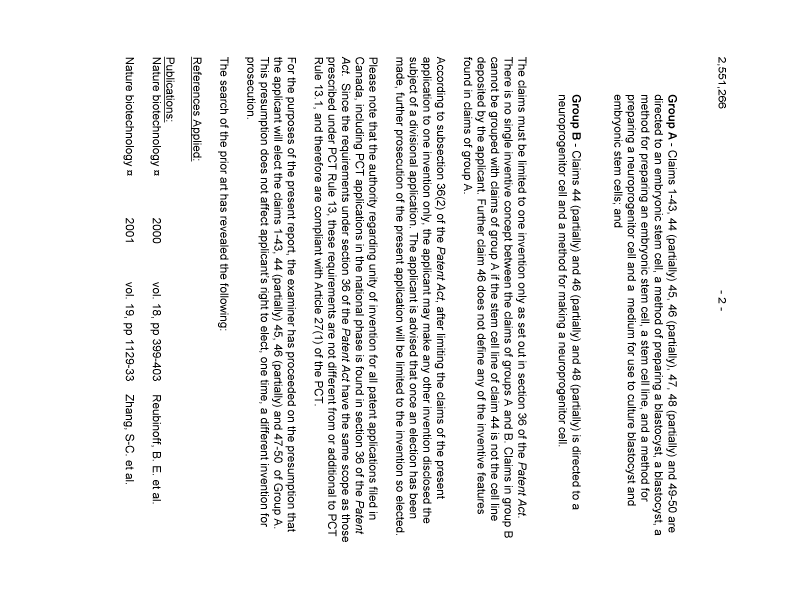 Document de brevet canadien 2551266. Poursuite-Amendment 20071222. Image 2 de 5