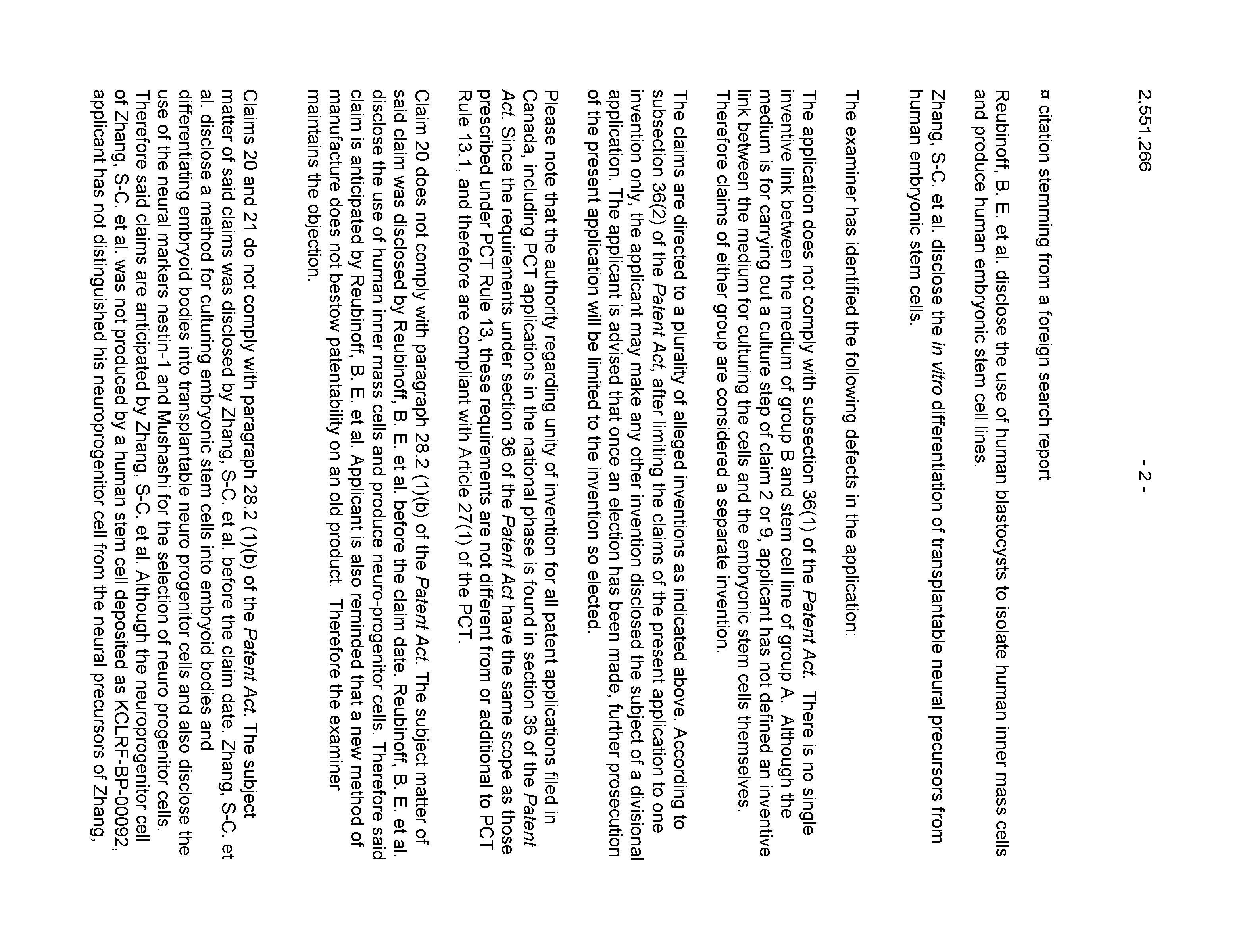 Canadian Patent Document 2551266. Prosecution-Amendment 20081209. Image 2 of 3