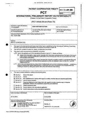 Document de brevet canadien 2551636. PCT 20060624. Image 1 de 18
