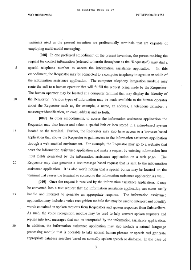 Canadian Patent Document 2551762. Description 20091208. Image 3 of 49