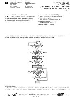 Document de brevet canadien 2552083. Page couverture 20060918. Image 1 de 2