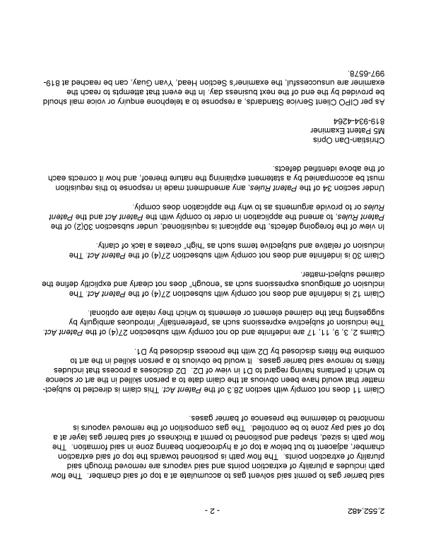 Document de brevet canadien 2552482. Poursuite-Amendment 20111222. Image 2 de 2