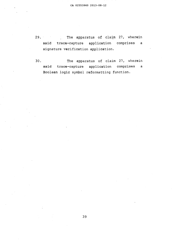Document de brevet canadien 2553960. Revendications 20130812. Image 7 de 7