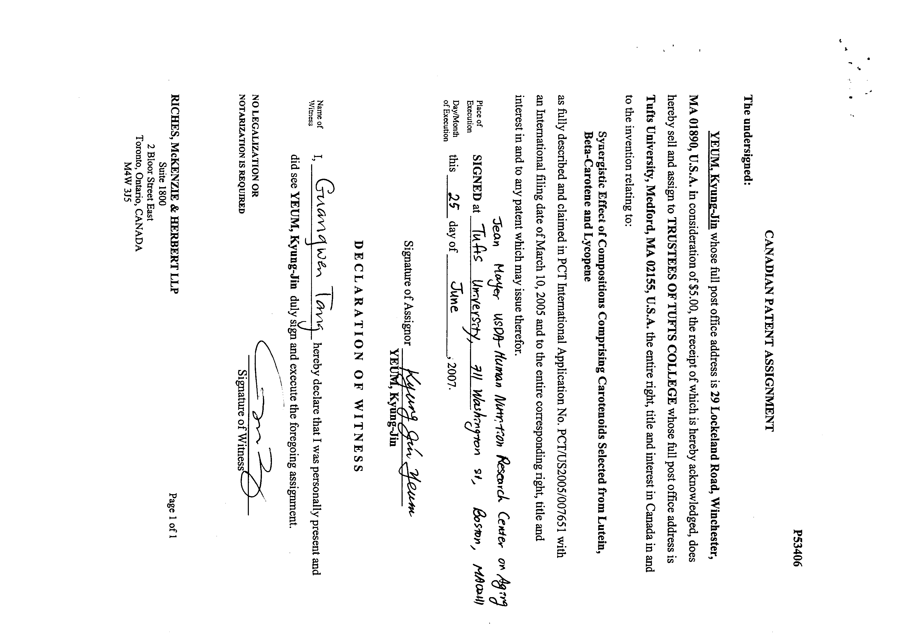 Canadian Patent Document 2556223. Assignment 20061231. Image 2 of 2