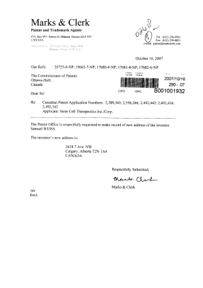 Canadian Patent Document 2556266. Correspondence 20071016. Image 1 of 1