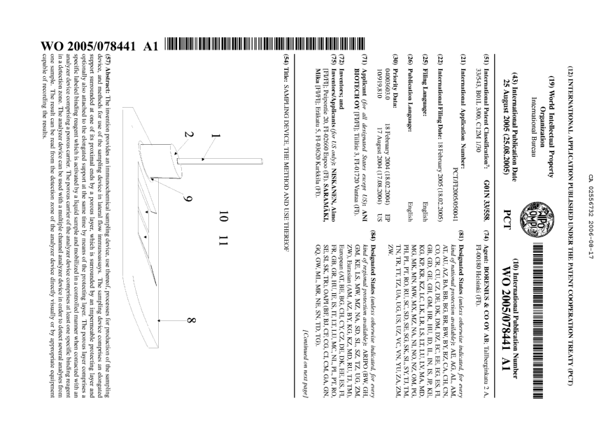Document de brevet canadien 2556732. Abrégé 20060817. Image 1 de 2