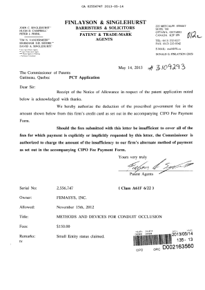 Canadian Patent Document 2556747. Correspondence 20130514. Image 1 of 1