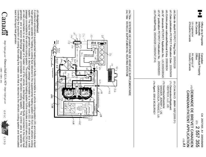 Document de brevet canadien 2557355. Page couverture 20061023. Image 1 de 1