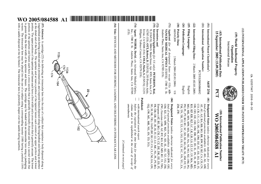 Document de brevet canadien 2557967. Abrégé 20060830. Image 1 de 2