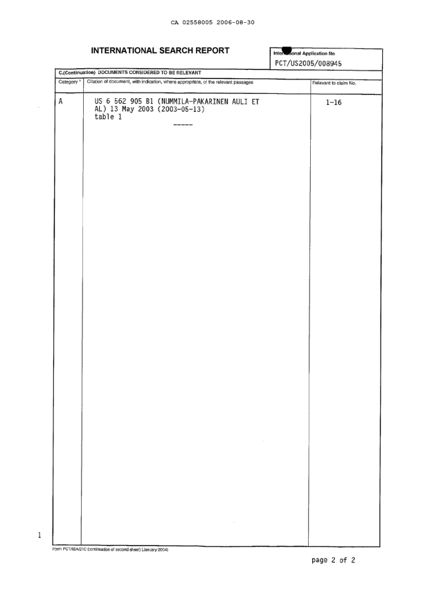 Document de brevet canadien 2558005. PCT 20051230. Image 3 de 5