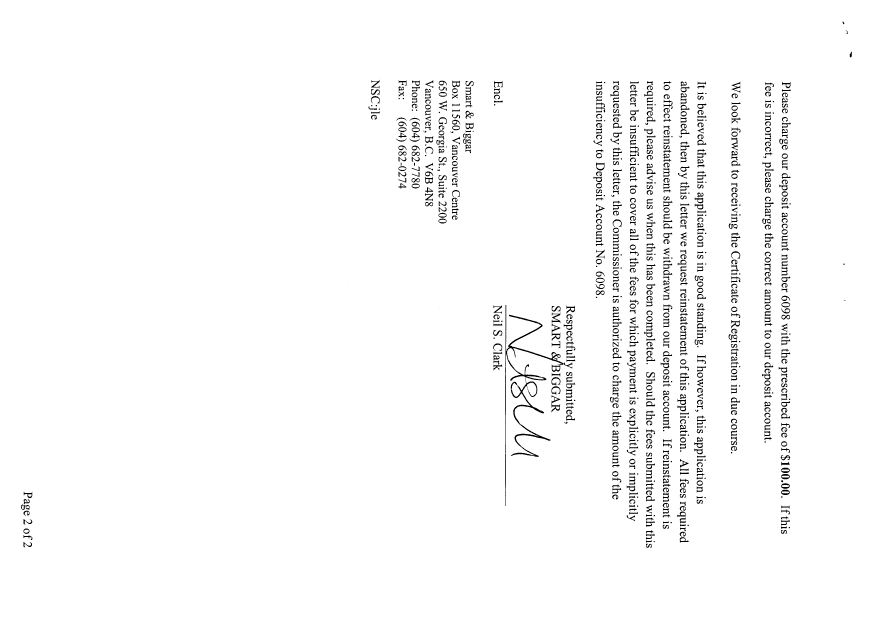 Canadian Patent Document 2559102. Correspondence 20070103. Image 2 of 2