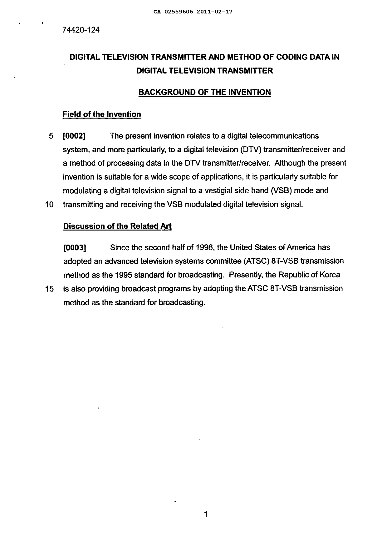Document de brevet canadien 2559606. Revendications 20110818. Image 1 de 30