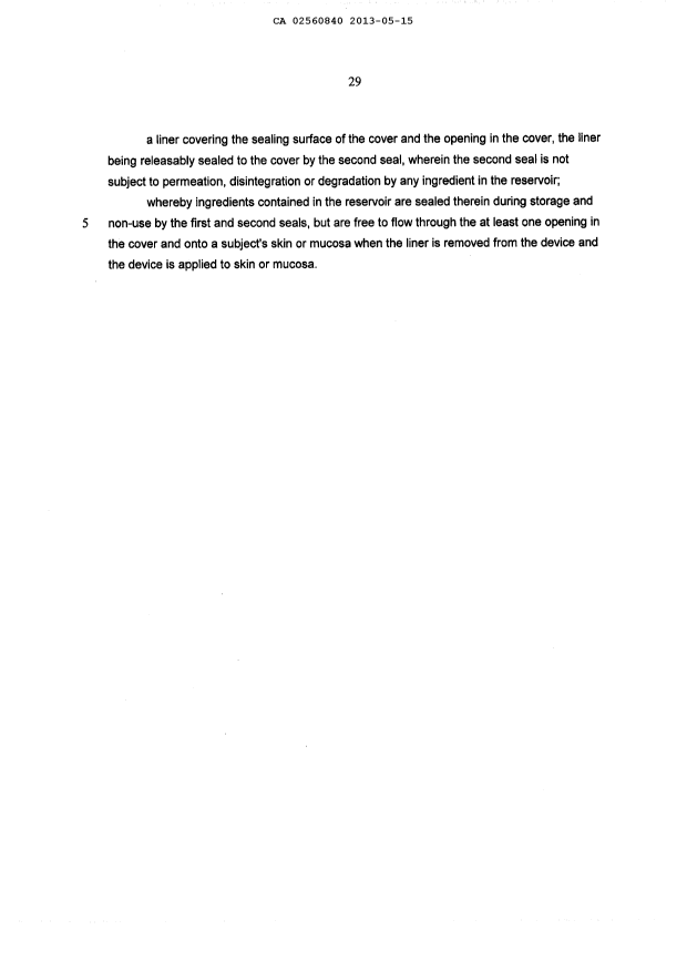 Document de brevet canadien 2560840. Poursuite-Amendment 20121215. Image 6 de 6