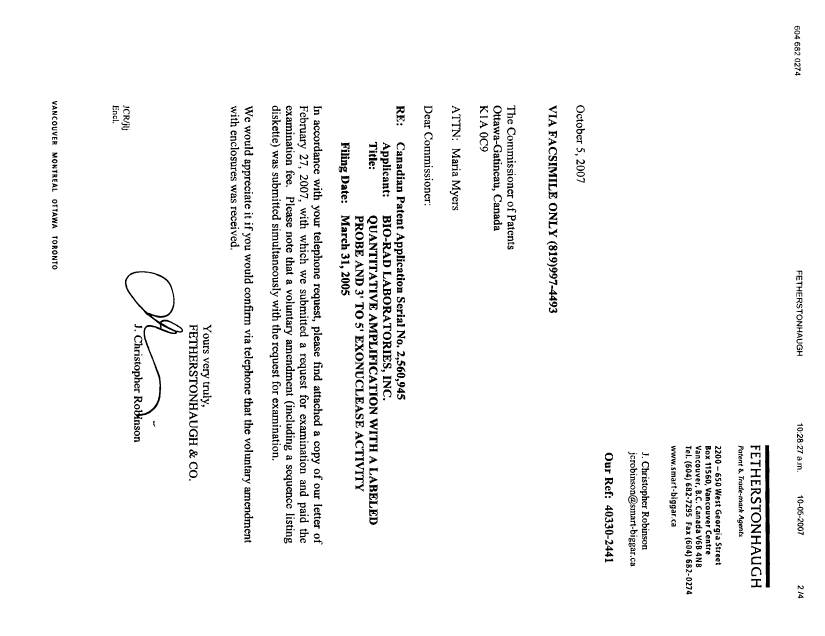 Canadian Patent Document 2560945. Prosecution-Amendment 20070227. Image 4 of 4