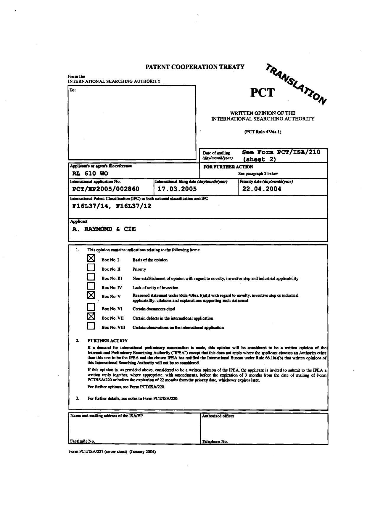 Canadian Patent Document 2562174. PCT 20061005. Image 2 of 7